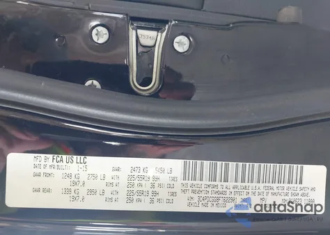 2015 Dodge Journey Crossroad from USA, damaged, VIN 3C4PDCGG8FT622901